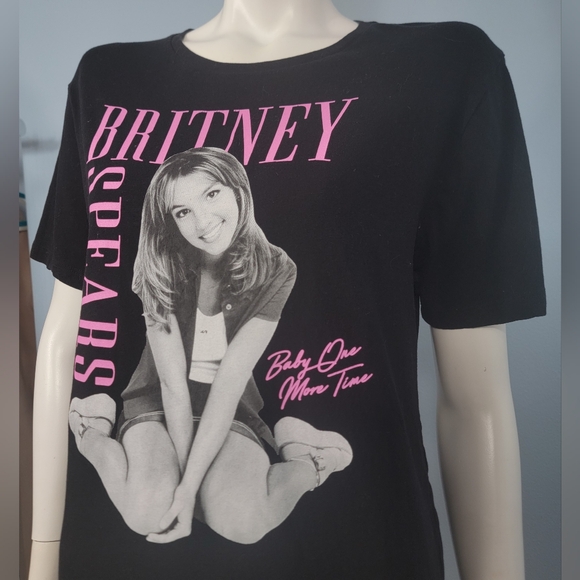 Britney Spears Baby one more time black cover B army t-shirt size Medium - Picture 7 of 8